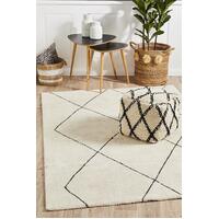 Rug Culture Broadway Jasmine Diamond Ivory Floor Area Rugs BRD-931-IVO-290X200cm