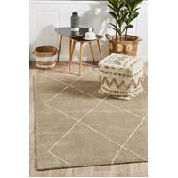 Rug Culture Broadway Jasmine Diamond Natural Floor Area Rugs BRD-931-NAT-230X160cm