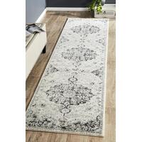 Rug Culture Museum Transitional Charcoal Runner Rug MUS-860-CHAR-300X80cm