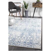 Rug Culture Ismail White Blue Rustic Floor Area Rug  OAS-456-BLUE-330X240cm