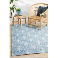 Rug Culture Terrace Fern Trellis Floor Area Rugs Blue TER-5502-BLU-330X240cm