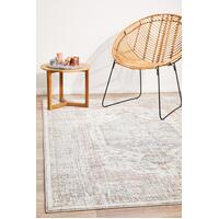 Rug Culture MAYFAIR LORISSA Floor Area Carpeted Rug Transitional Rectangle Silver & Peach 230X160CM