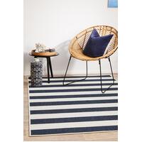 Rug Culture SEASIDE 4444 Floor Area Carpeted Rug Outdoor Rectangle Navy & White 160X110CM