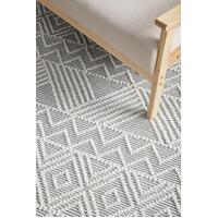 Rug Culture MAISON  Floor Area Carpeted Rug Modern Rectangle Off White & Grey 225X155CM