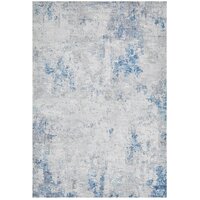 Rug Culture ILLUSIONS  Floor Area Carpeted Rug Modern Rectangle Blue & Silver 300X80CM