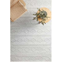 Rug Culture MAISON Floor Area Carpeted Rug Modern Rectangle Off White & Natural 320x230cm