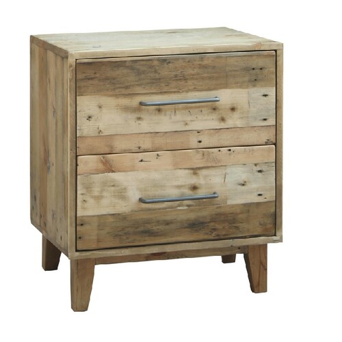 Homefurn Bedside 3 Drawer Bedroom Chest of Drawers Reclaimed Timber 500 ...